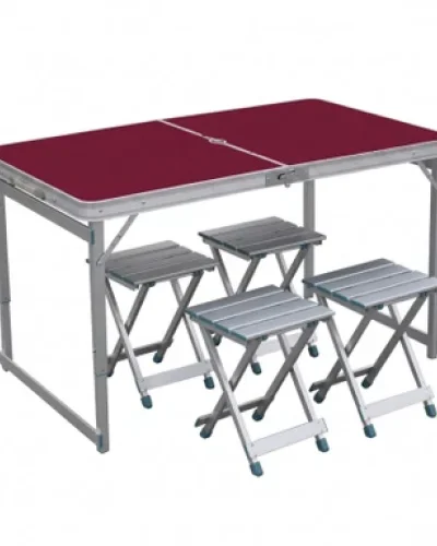 Kempinq ucun qatlanan masa, aluminium